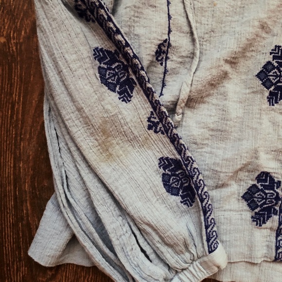 Embroidered tunic top, S - Picture 3 of 5